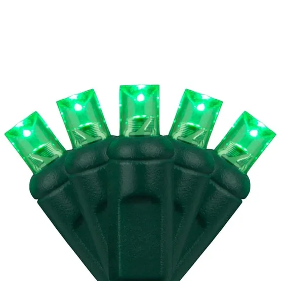 Green commercial-grade 5MM LED mini lights
