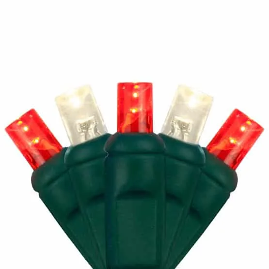 Warm white and red commercial-grade 5MM LED mini lights