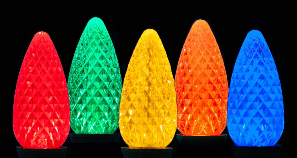 Commercial grade C9 bulb color options