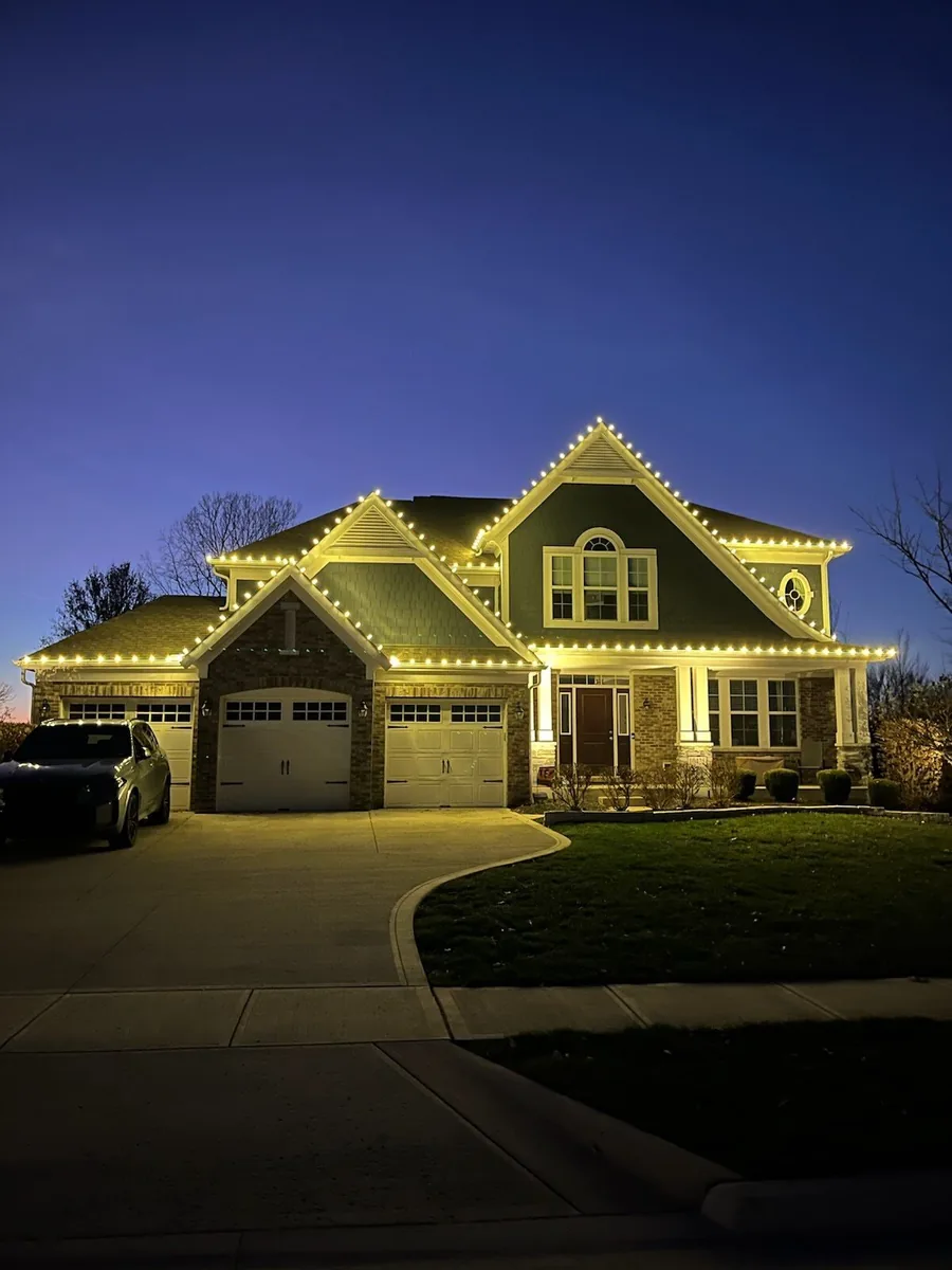 Professional Christmas lighting design example