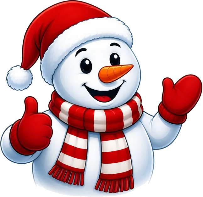Christmas Lights DC snowman mascot